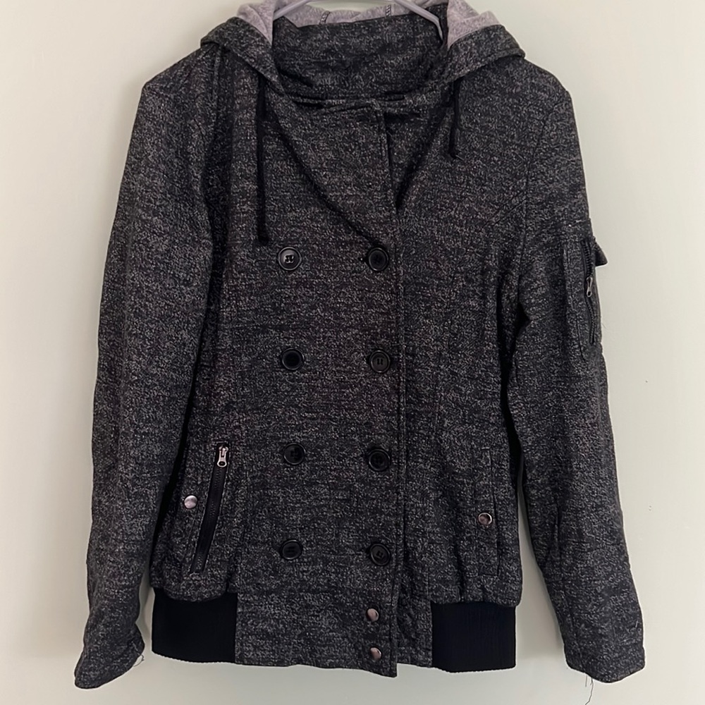 Charlotte Russe Dark Heather Gray Jacket, Size Women’s Large!